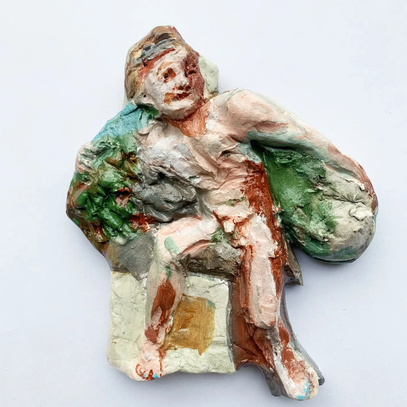 Ellie Young, After Michelangelo: Ignudi #13 [Sistine Chapel series]