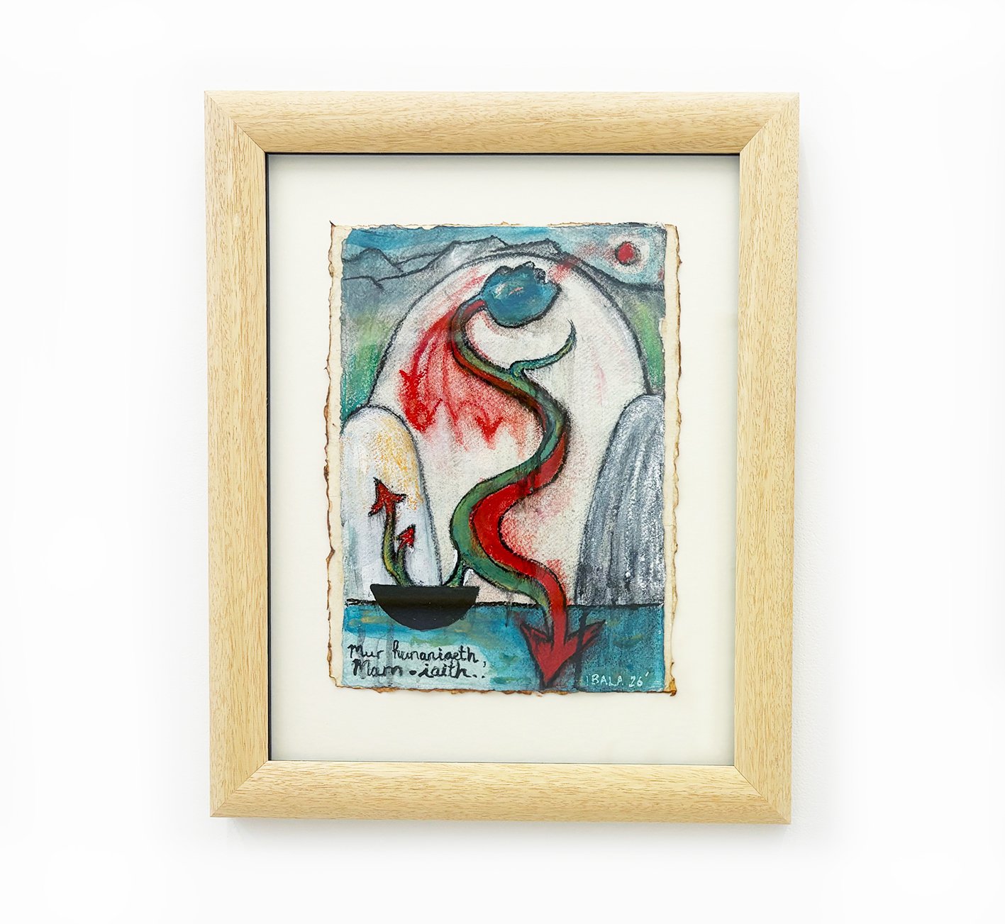 Iwan Bala, Mur Hunaniaeth, Mam-iaith