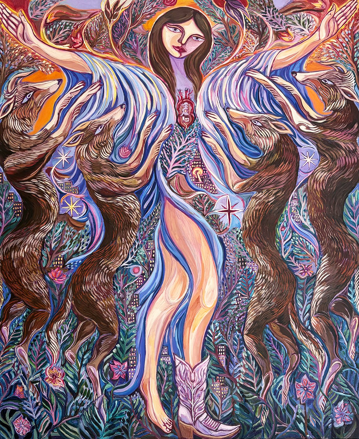 John Abell, Santes Ciwa a'i Bleiddiaid