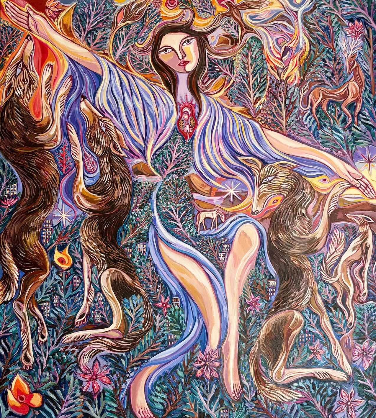 John Abell, Santes Ciwa a'r Mynyddoedd Duon