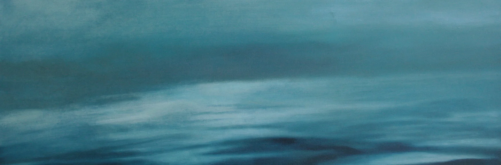 Ocean , oil on canvas, 1020x350mm, 2005, sold (private collection U.S.A)