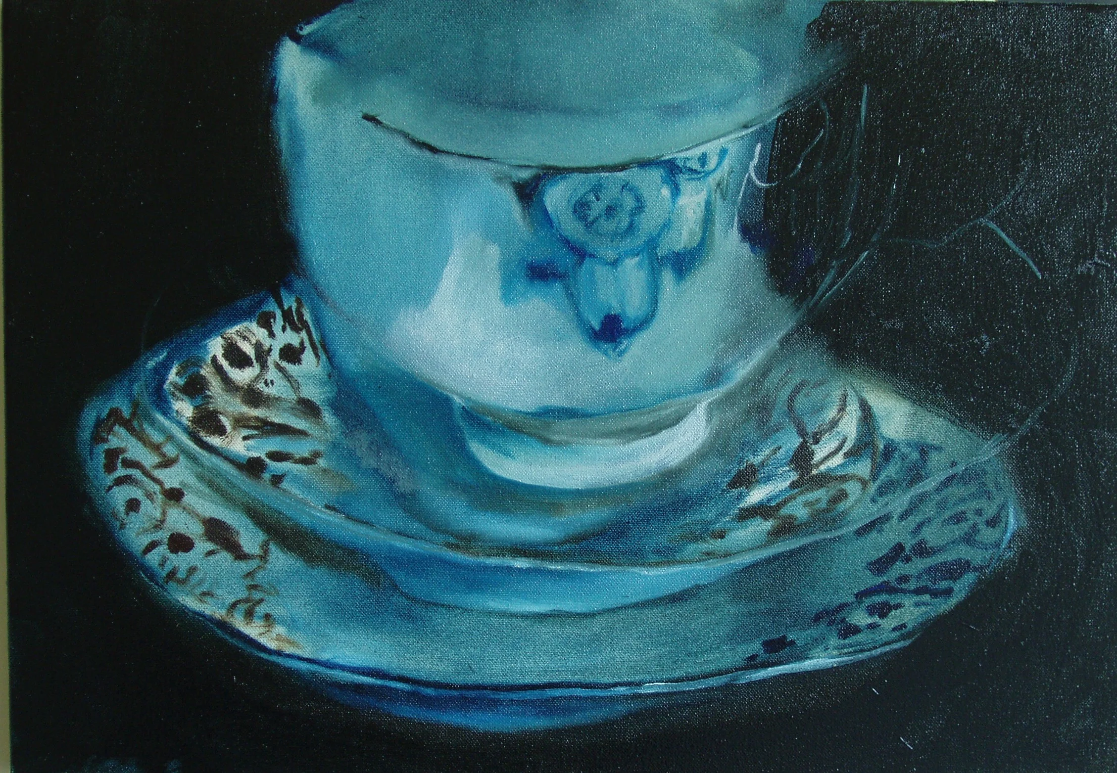 Teacup Study II , oil on canvas, 500x350mm, 2006, sold