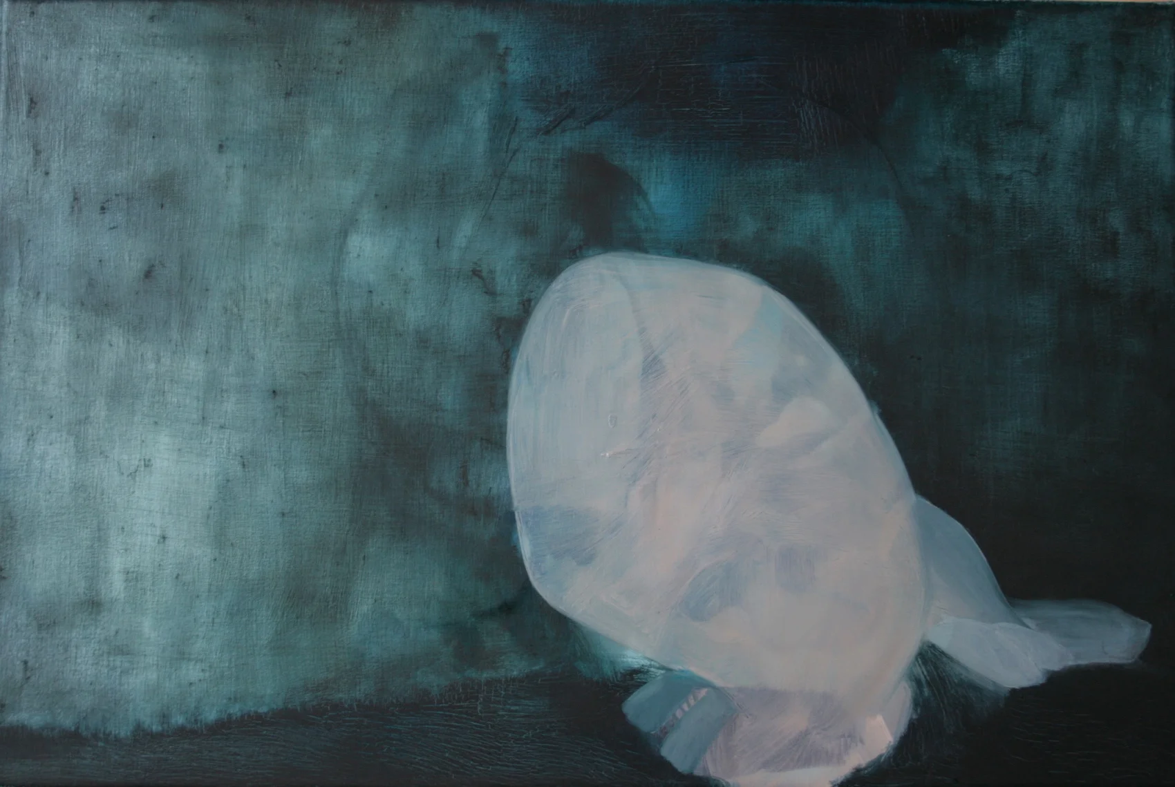Daintily She Stepped Into The Crowd , oil on canvas, 450x300mm, 2009