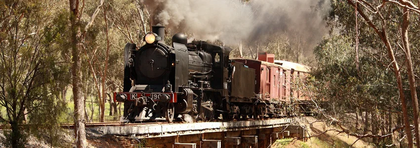 The Victorian Goldfields Railway is walking distance from The Eaglehawk. An authentic steam train running between Maldon and Castlemaine. Travel in first class of yesteryear, take a ride in the locomotive and drive the train or join one of the special events held on the steam train. Click the image above for more information.