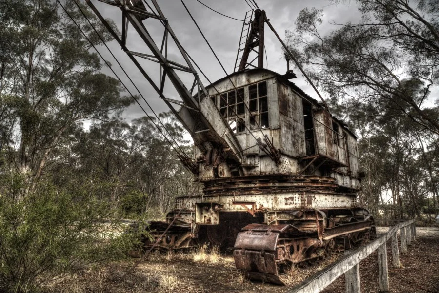 The  Maldon Dredge and Dragline  is a short drive from The Eaglehawk. It represents an era of gold mining in Maldon when large scale reworking of earlier deposits which had first been worked by thousands of individual prospectors in the rush of the 1850s.&nbsp;Click the image above for more information.