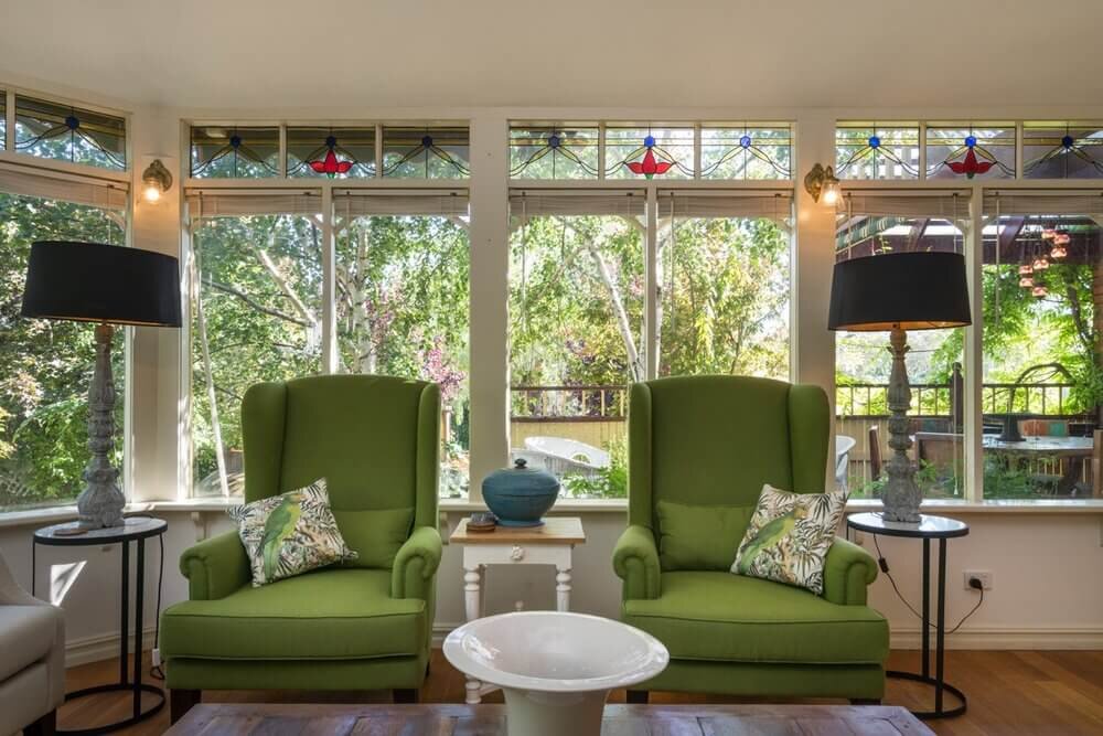 Conservatory with views to gardens