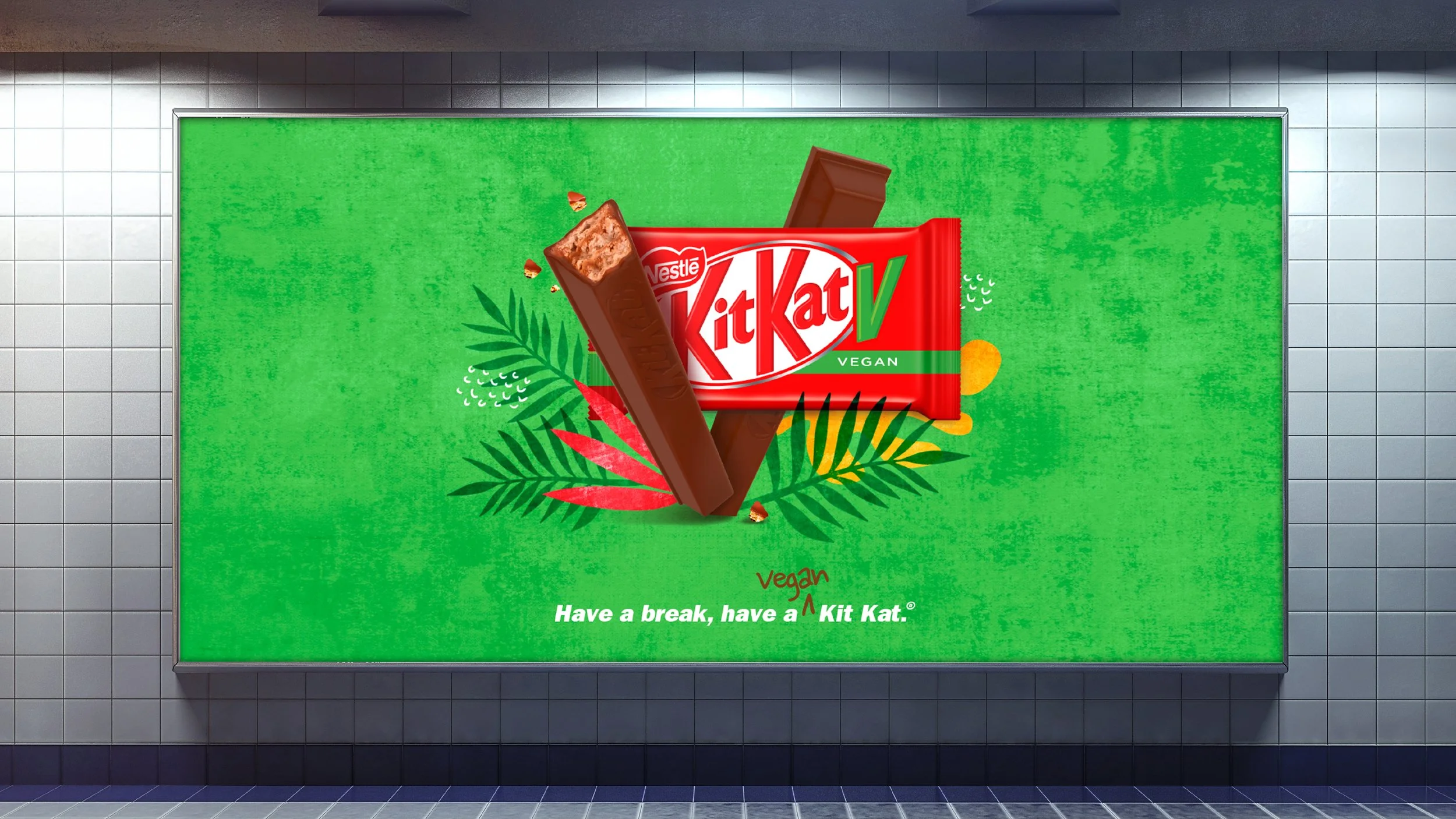 LOVE MONDAYS BRANDING VEGAN KITKAT V POSTER