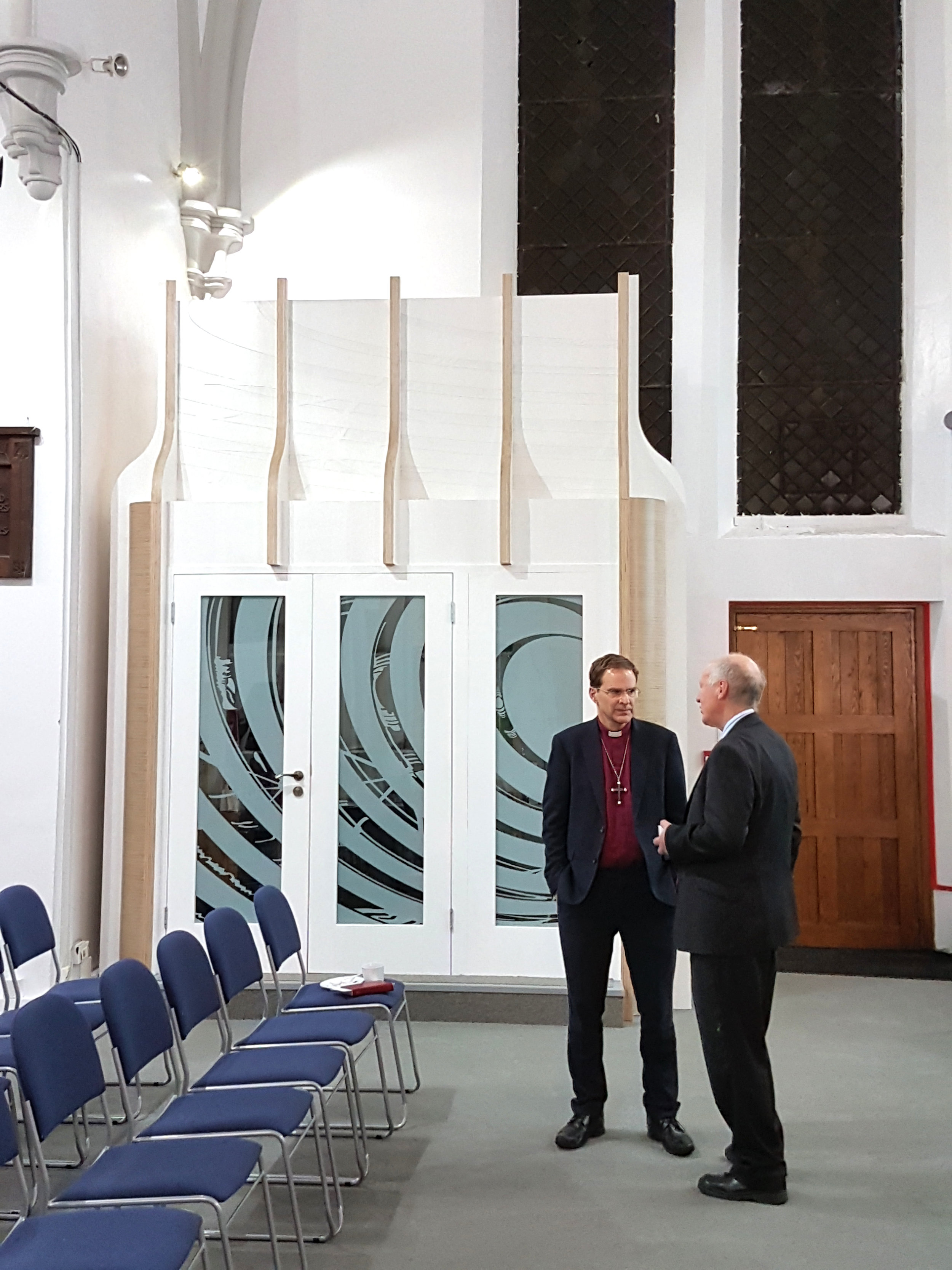 Church interior Interior freestanding pods