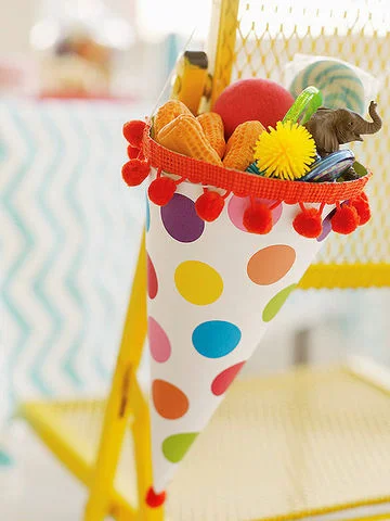 Circus Party-Treat Cone ~ Photography by Alexandra Grablewski
