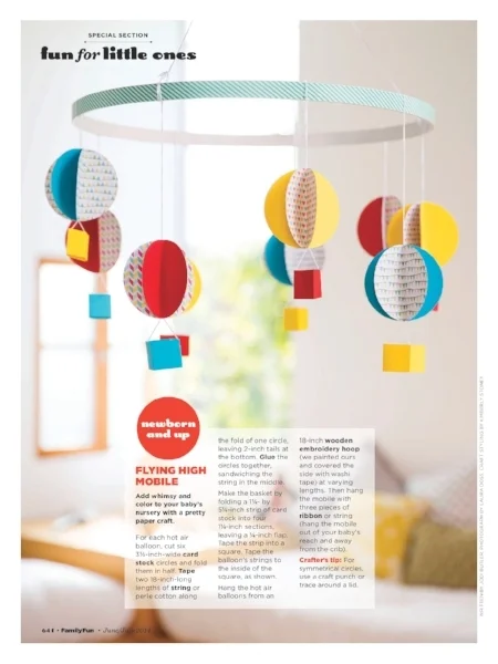 Hot Air Mobile Nursery Decor ~ Photography by Laura Doss
