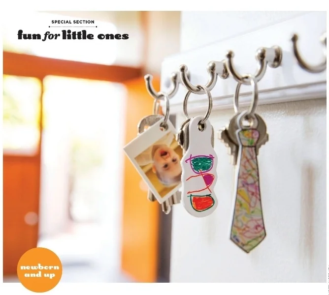 Shrinky Dink Key Chains/Fathers Day ~ Photography by Laura Doss