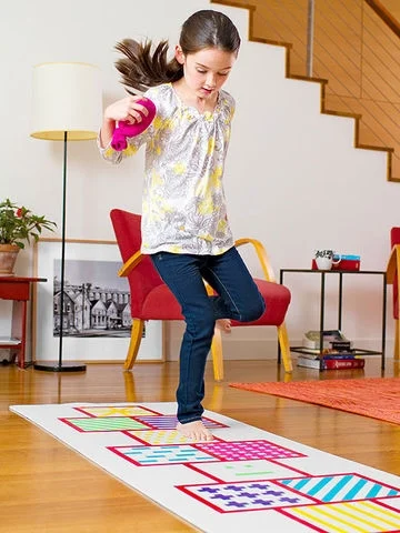 Yoga Hopscotch mat ~ Photograph by William Geddes