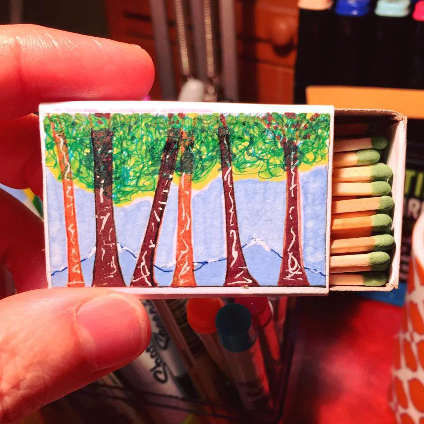 #39. Grove with Mountains