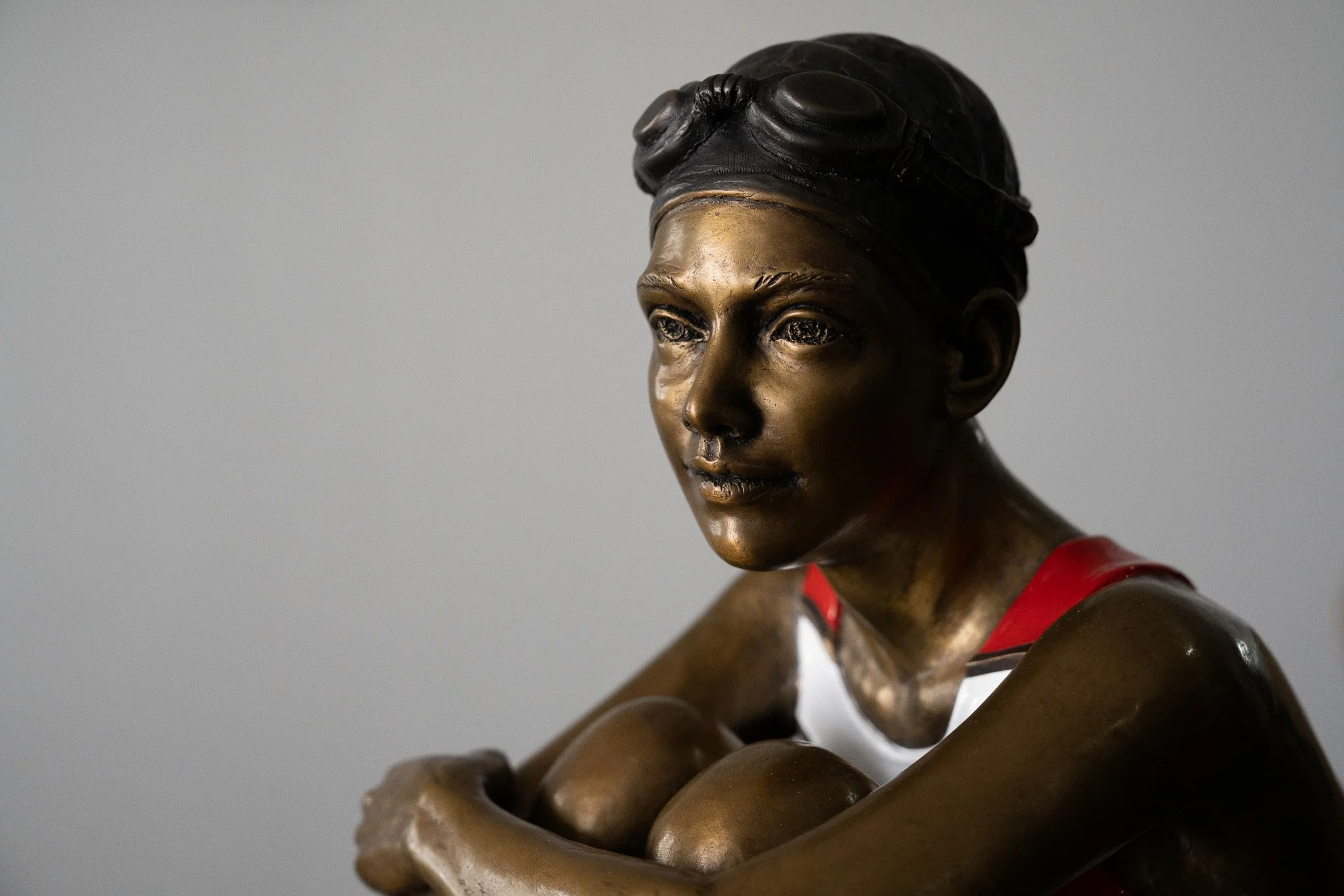 Young seated swimmer