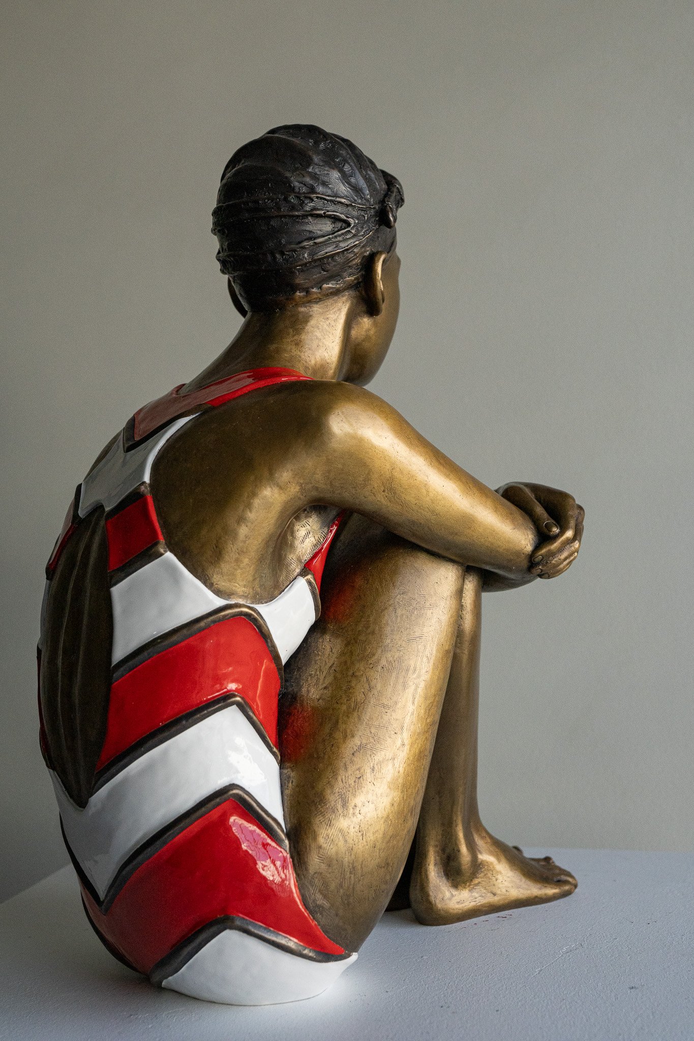 Young seated swimmer