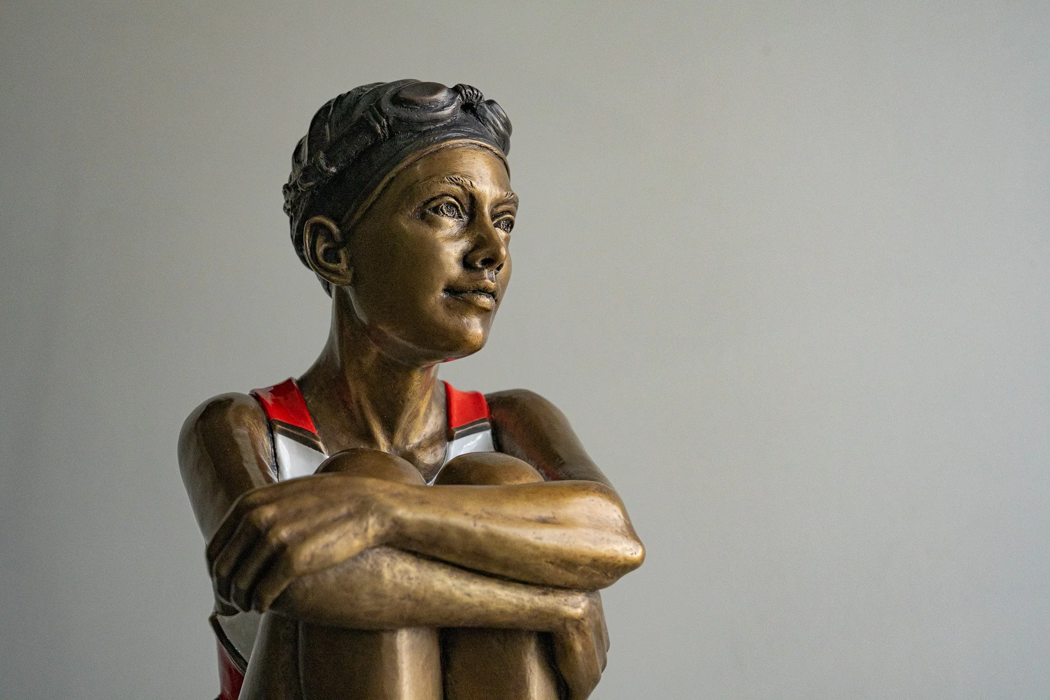 Young seated swimmer