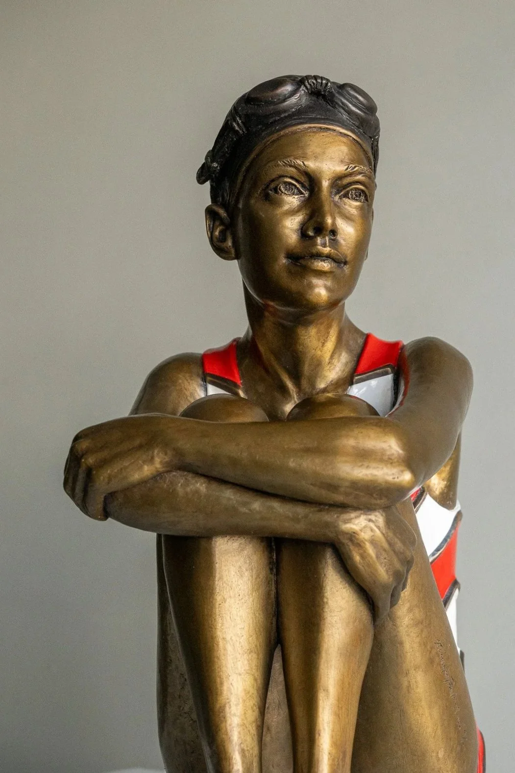 Young Seated Swimmer maquette