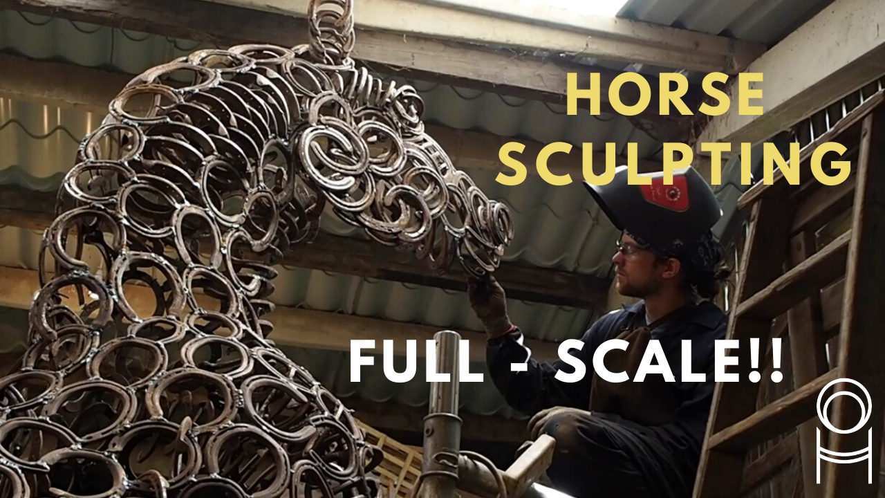 Sculpting the Horse Head on Rearing horse sculpture Progress Vlog