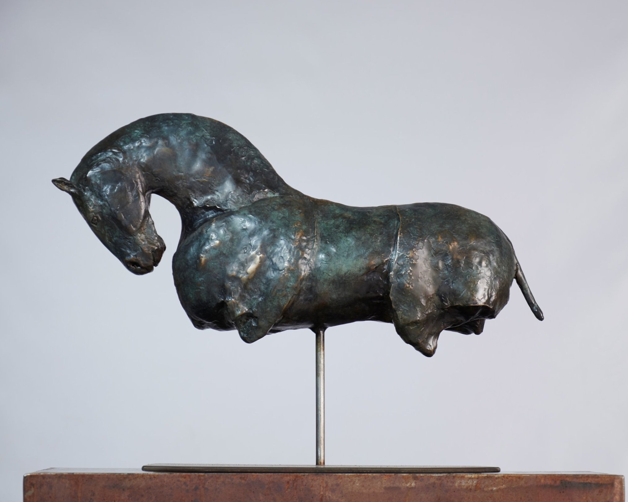 Small Bronze Horse Sculpture