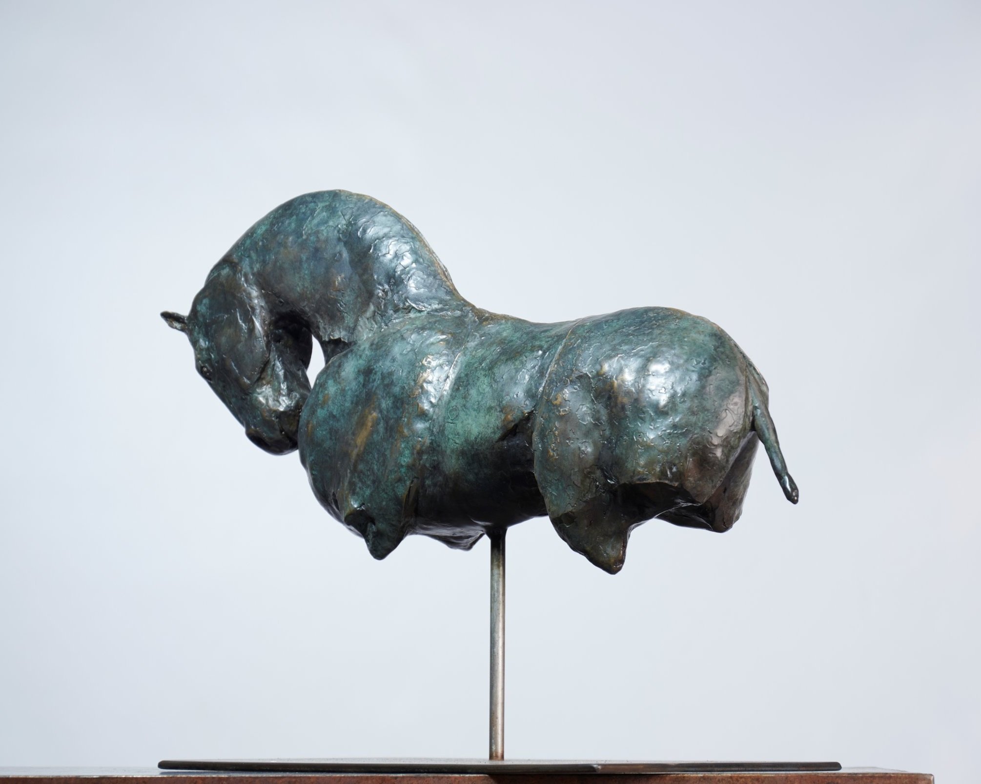Small Bronze Horse Sculpture
