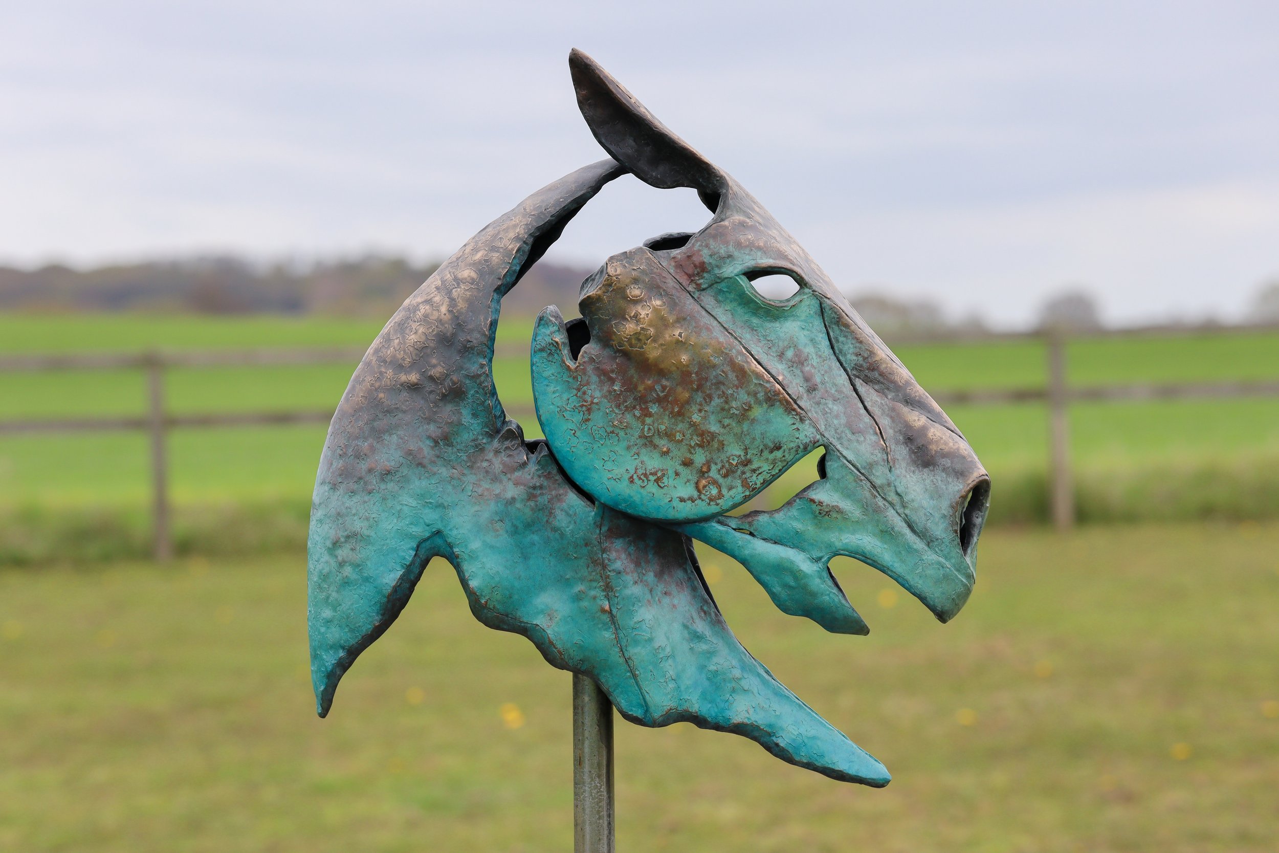 Flaring Horse A Metal Horse Sculpture in Motion