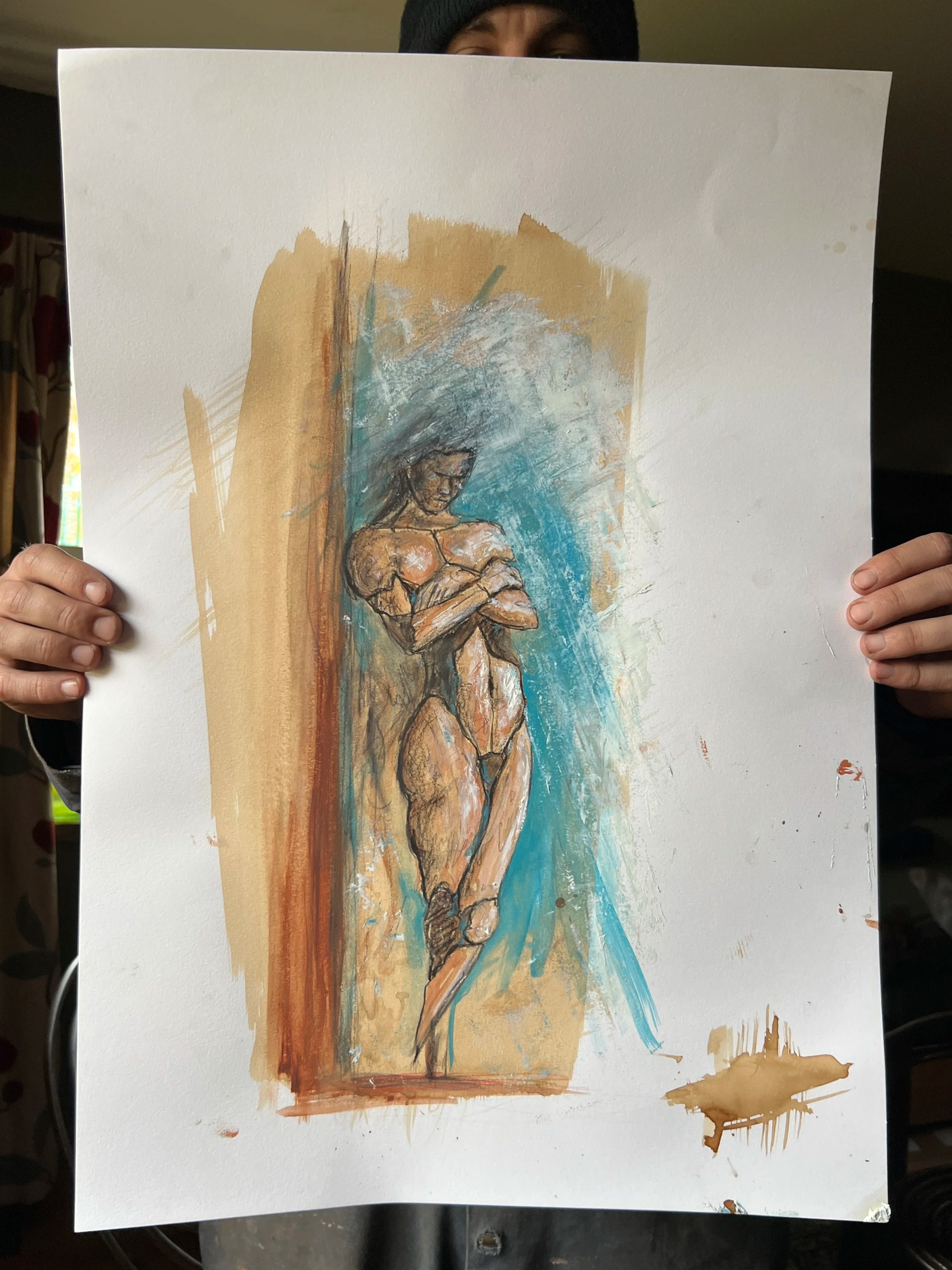Leaning Man Study