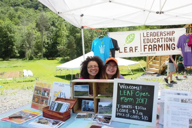 Dailah and Caroline at the Welcome table!