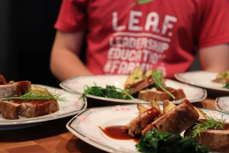 A behind-the-scenes shot from a Kitchen Takeover dinner!