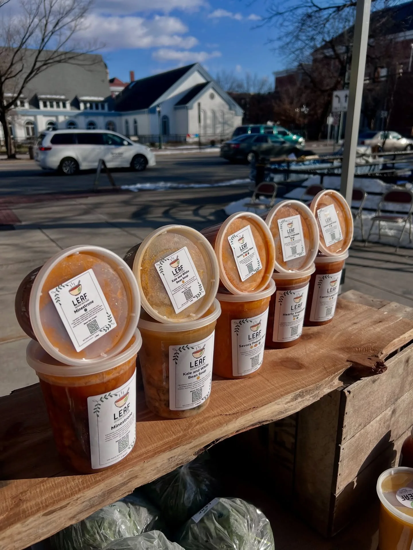 Did you know today is National Homemade Soup Day?!? All of LEAF&rsquo;s soups feature local ingredients and are made by our youth crew 🥣 

Shop your favs at @peoples.provisions this winter, and look out for our Soup Share starting up this summer!