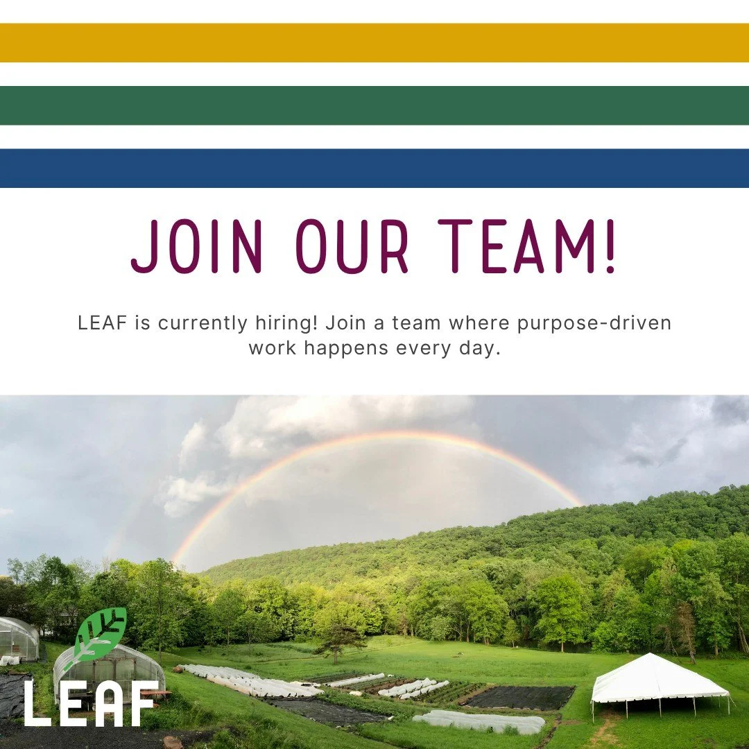 Help us spread the word far + wide, we&rsquo;ve got fresh opportunities sprouting from the inside 🤩

If you've been searching for more purpose in your day-to-day and are passionate about our work, check us out! https://www.leafprojectpa.org/joinourt