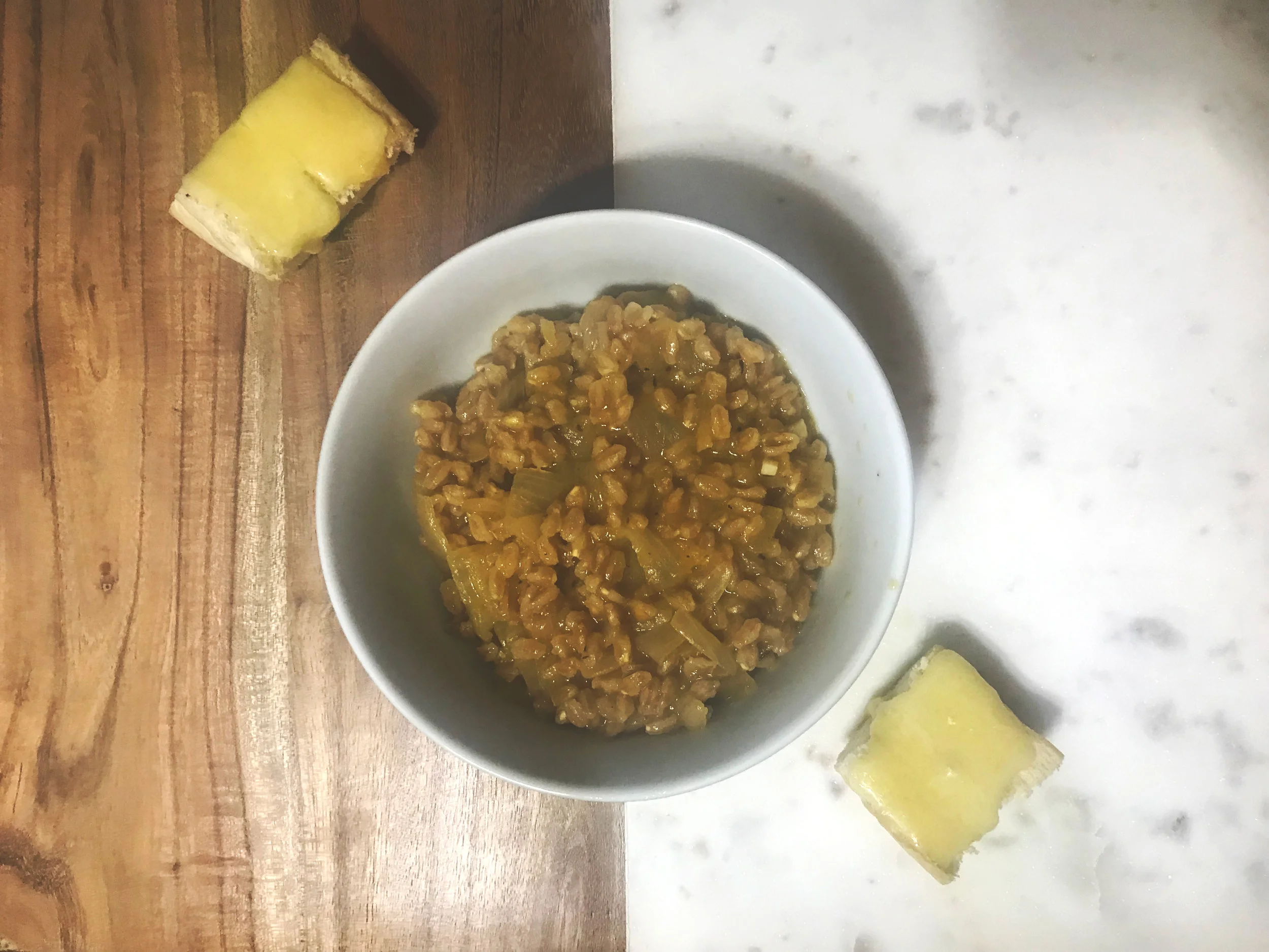 Meatless Monday: One Pot French Onion Farro