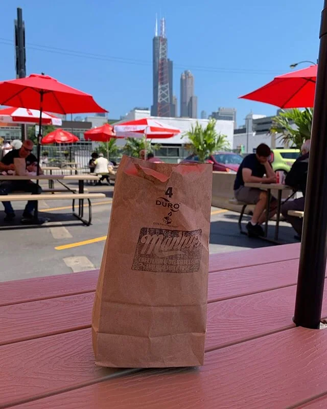 Beautiful day to eat in our picnic area.