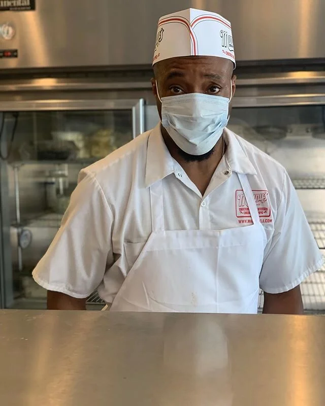 Everyone say good morning to Rory! #mannysdeli #family #rory