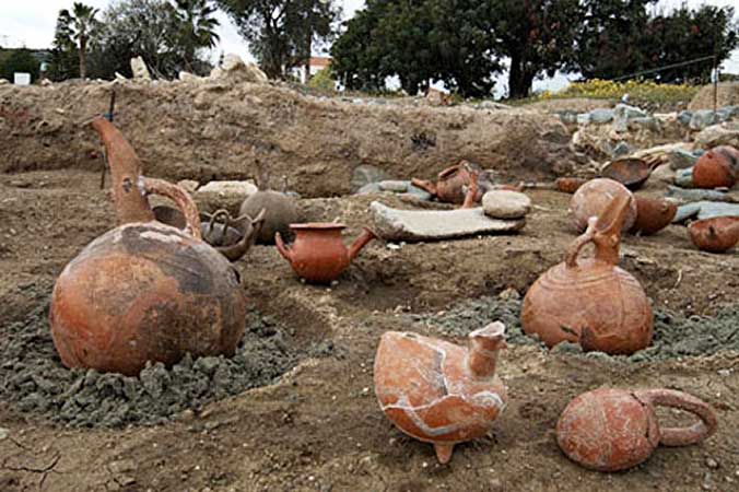 The earliest intact residue of perfume comes from Cyprus, where archaeologists unearthed 4,000 year-old ceramic jugs containing scented oils. Scientists were able to identify the ingredients as ben oil, anise, pine, coriander, bergamot, almond, and parsley. The multitude of jugs and alembics suggests a large-scale production of perfume in ancient Cyprus.