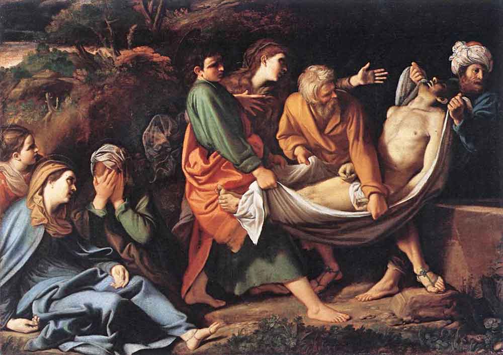 Sisto Badalocchio Rosa, "The Entombment of Christ,"1610
