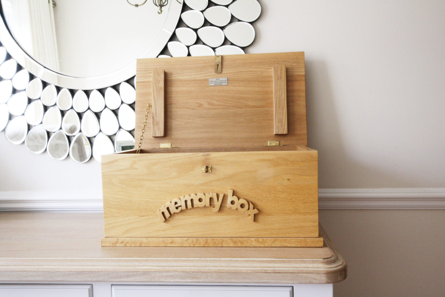 Pine personalised memory box