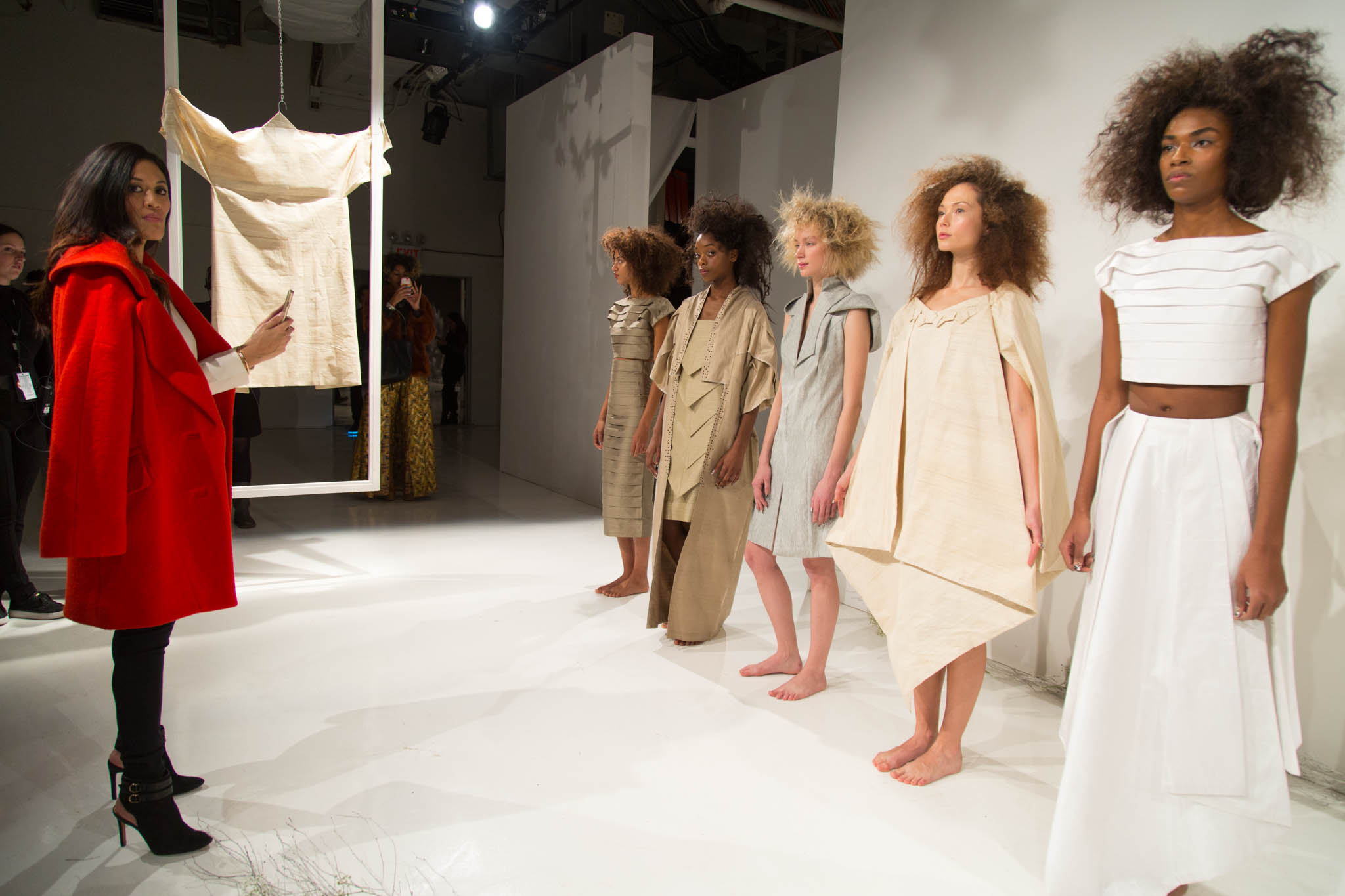 RachelJStyling at Runa Ray fashion show representing Felix Magazine. NYC 2016. 