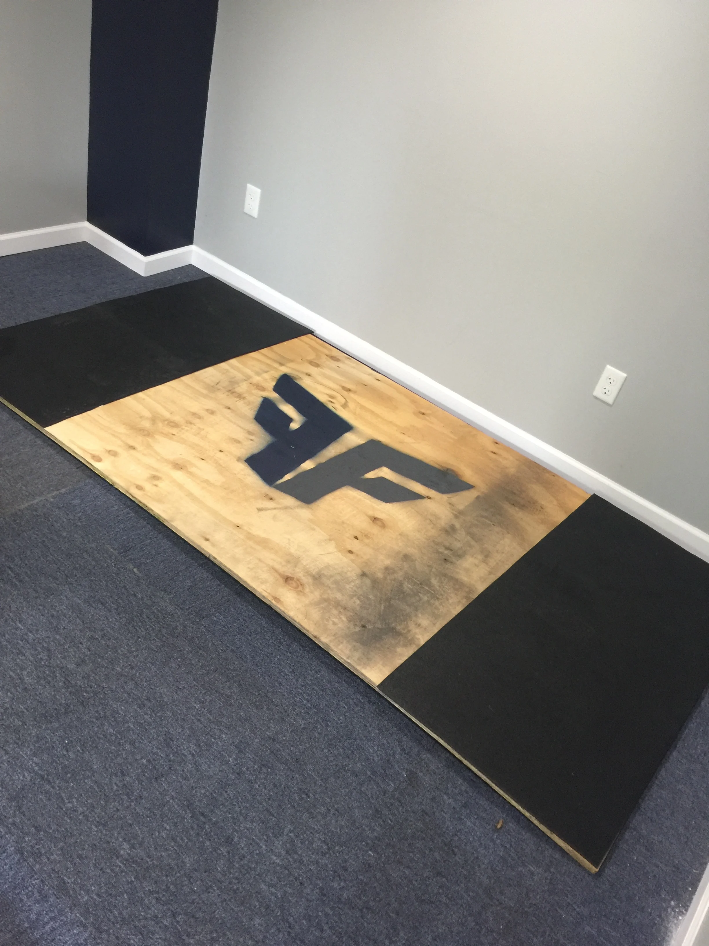 Indiana PA Gym equipment that we have includes a custom deadlifting platform.
