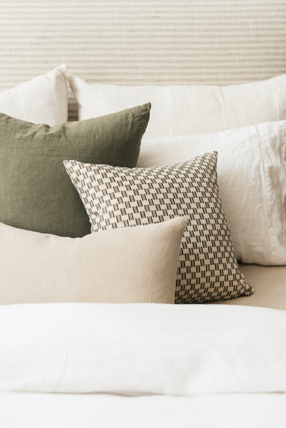 Flax Linen Lumbar Pillow Set Of 2 Sunday Shop