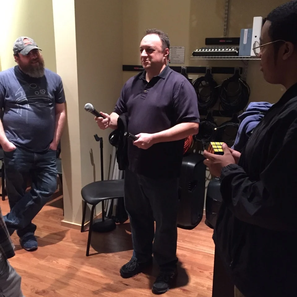 From left: Jeff Lusk (W.O. Smith volunteer), Ryan Smith, and J'uan