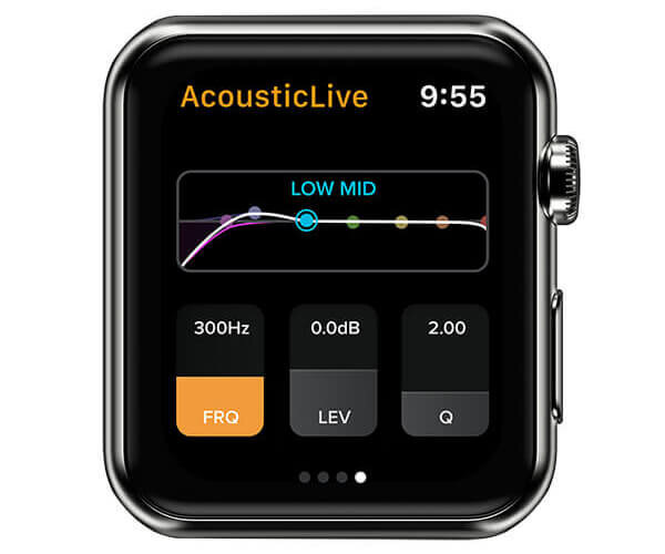 LR Baggs AcousticLive App on Apple Watch Access EQ