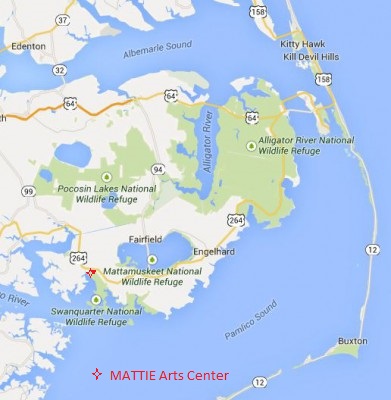 We are located in mainland Hyde County