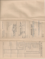 Reverse side of original Civil Summons shown above that was issued in November 1945.