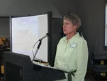March 17, 2012 - Judy McLawhorn, Secretary of the Friends of Hyde County's Historic 1854 Courthouse, welcomed some 50 regional artists and stakeholders attending the Arts Center Forum to discuss the feasibility of the Friends' goal to turn the old courthouse into an art space.