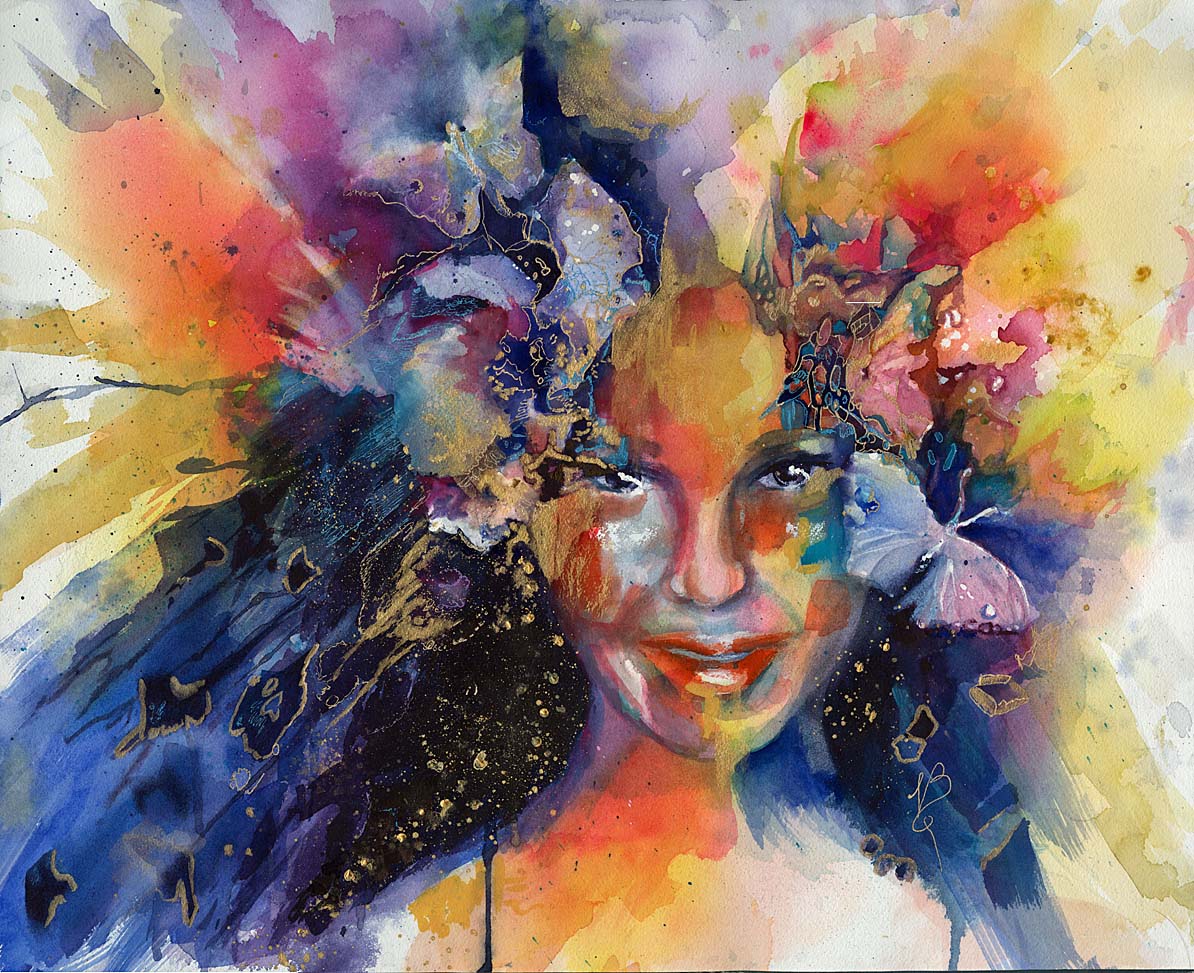 Transcendent, WC, 24x18
