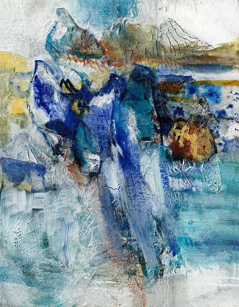 Ocean Mist, Mixed, 14x18