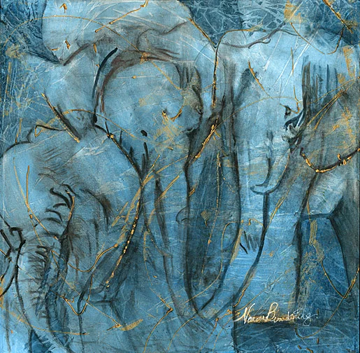 Just Follow the Elephants 24x24
