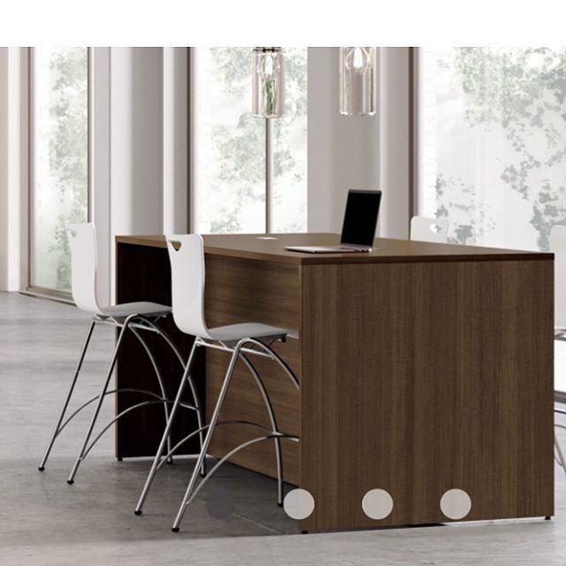 New from @nationalofficefurniture: The Strassa Tables combine classic structure with today's need to collaborate. Worksurface, counter, and bar heights in multiple sizes, allow flexibility so that Strassa can be used throughout an entire environment.
