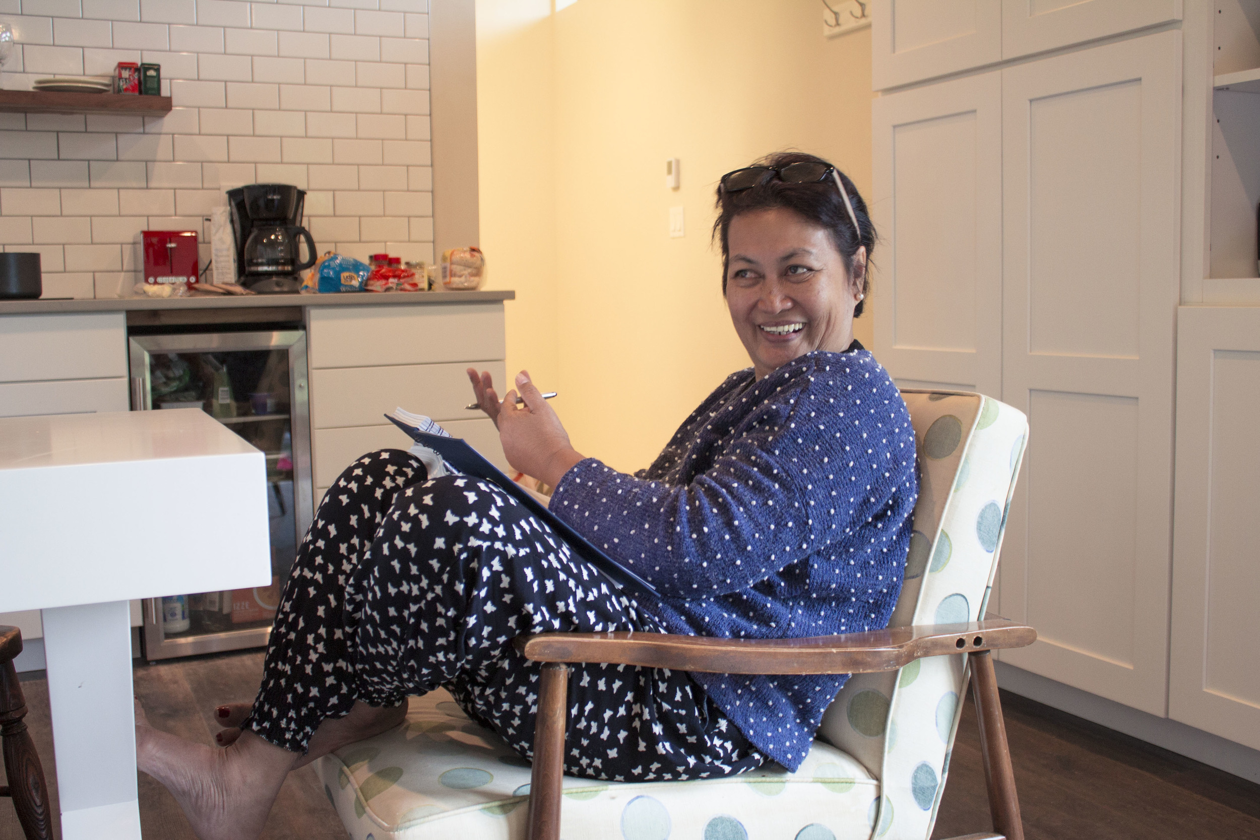 Hope aspires to work on her book during the residency, at least getting a solid start and sorting out the many articles she has written over the years. The time and space to focus on writing her book has been a major challenge as she balances her many roles within her community and family.