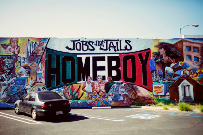 Homeboy Industries is a non-profit in L.A. that teaches ex gang members culinary skills, and offers legal assistance, tattoo removal, and more. Find out more: http://goldenhourblog.com/2012/06/26/homeboy/.